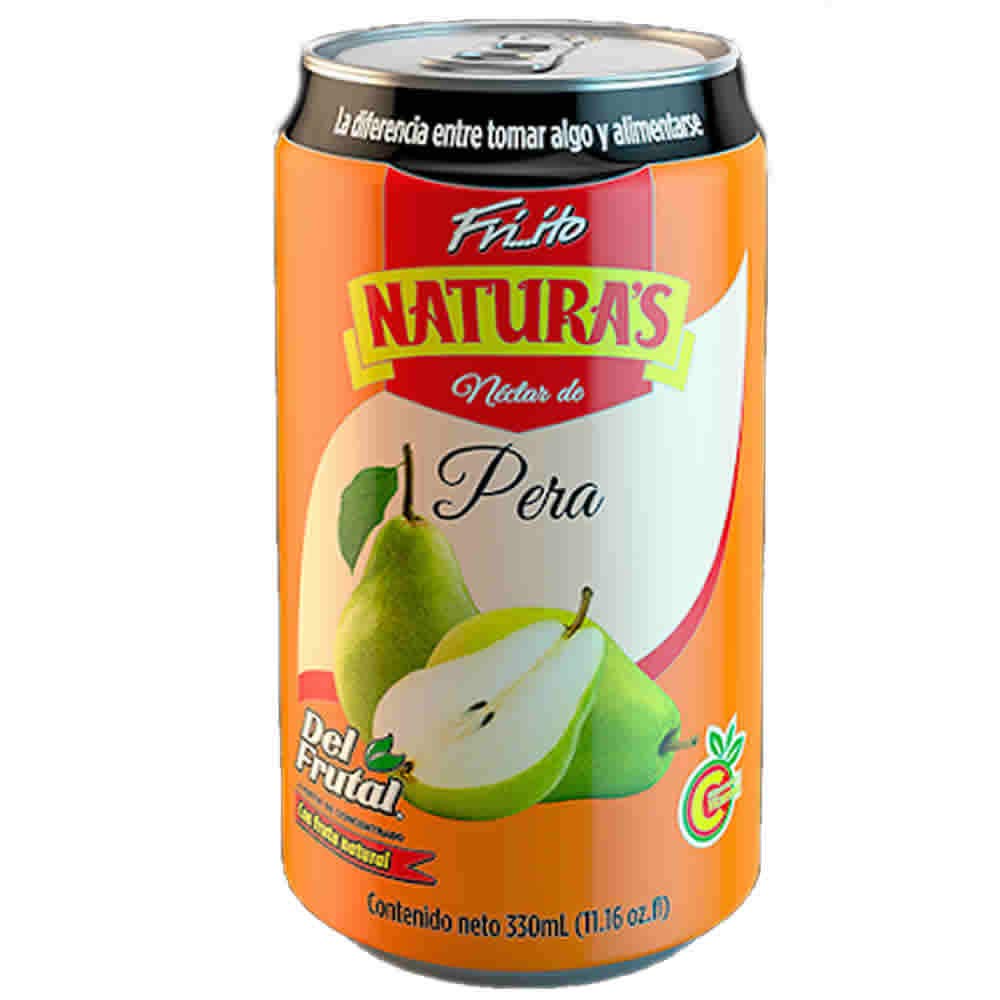 JUGO NATURAS LATA PERA 330ML PACK 24 UNID