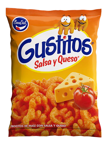 GUSTITOS FAMILIAR SALSA Y QUESO 93G CAJA / 21 UNID