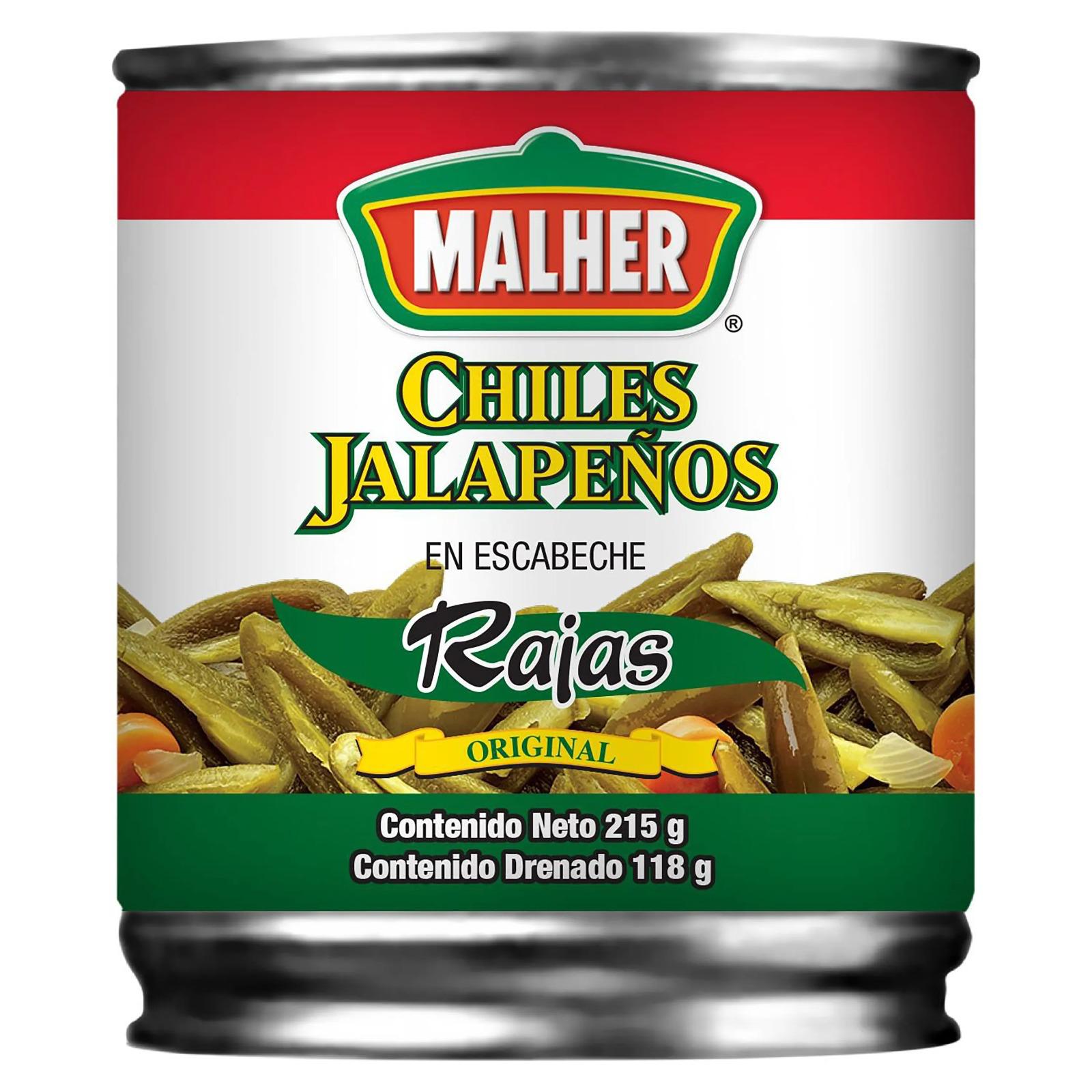 CHILE JALAPEÑO MALHER (RAJAS) /PACK 24 UNID