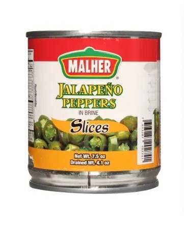 CHILE JALAPEÑO MALHER (RODAJAS) /PACK 24 UNID