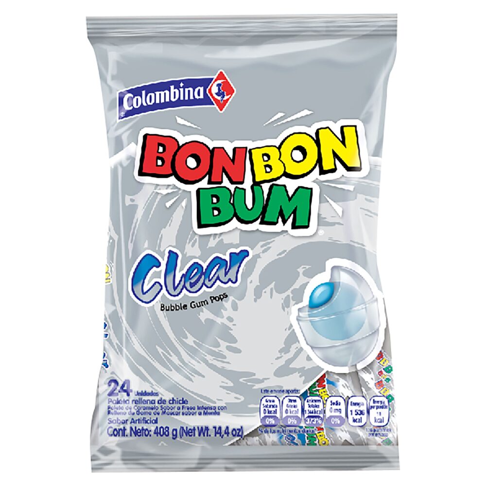 BON BON BUM CLEAR 13GM CAJA / 15 UNID