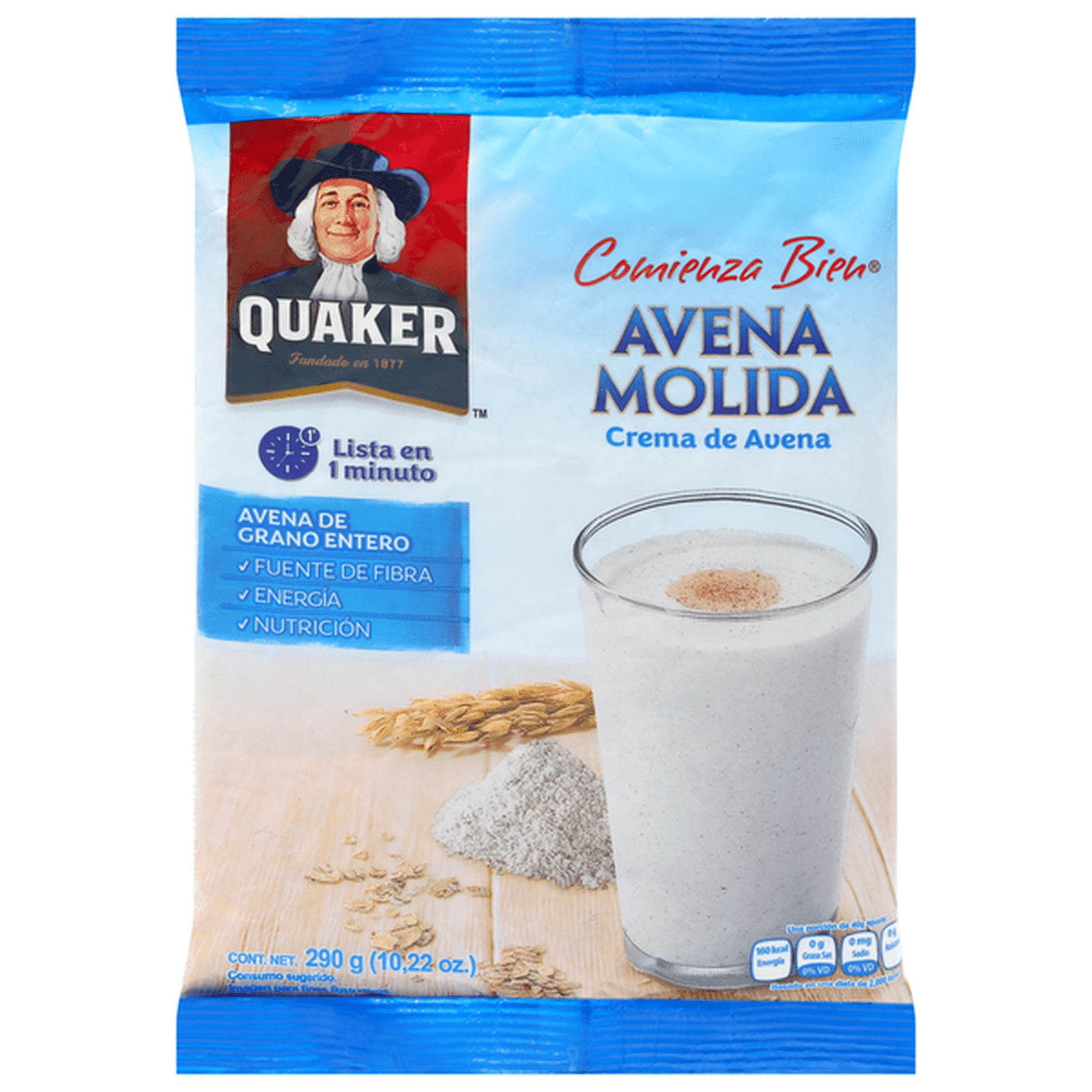 AVENA QUAKER MOLIDA 290GM FARDO / 10 UNID