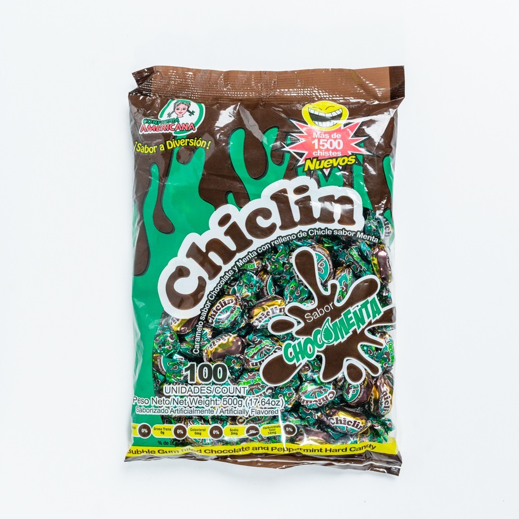 CHICLIN MENTA CON CHOCOLATE CAJA/12 UNID
